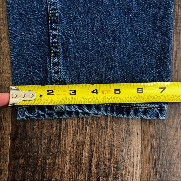 VTG Levis 550 Jean Y2K Relaxed Fit Tapered Leg High Rise Size 10S 28 x 28.5 Blue - Picture 14 of 15